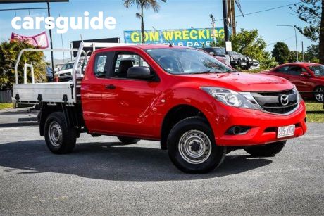 Red 2015 Mazda BT-50 Freestyle Cab Chassis XT (4X2)