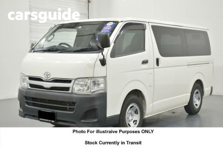 White 2014 Toyota HiAce Commercial