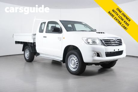 White 2014 Toyota Hilux X Cab Cab Chassis SR (4X4)