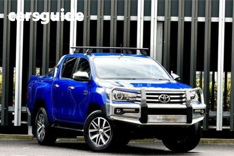 Blue 2017 Toyota Hilux Dual Cab Utility SR5 (4X4)
