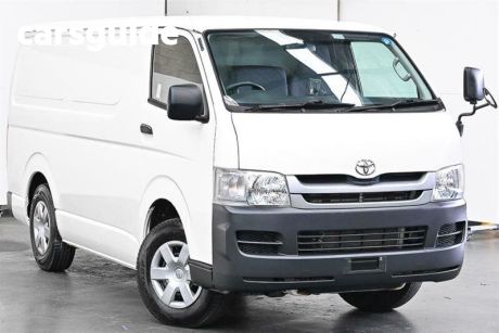 White 2009 Toyota HiAce Commercial