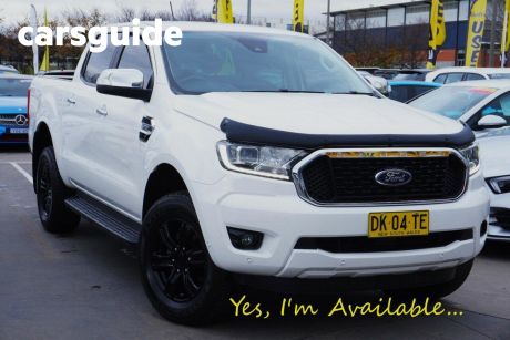 White 2021 Ford Ranger Double Cab Chassis XLT 3.2 (4X4)