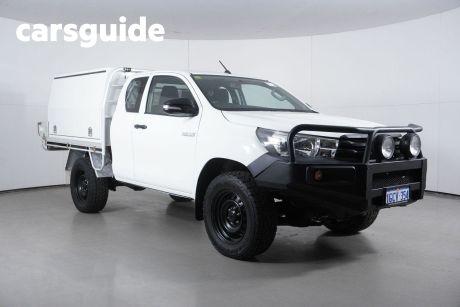 White 2016 Toyota Hilux X Cab Cab Chassis Workmate (4X4)