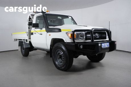 White 2021 Toyota Landcruiser 70 Series Cab Chassis Workmate