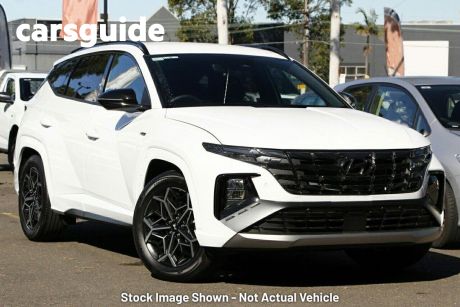 White 2022 Hyundai Tucson Wagon Elite N Line (fwd)
