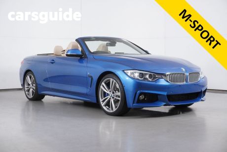 Blue 2015 BMW 428I Convertible Sport Line