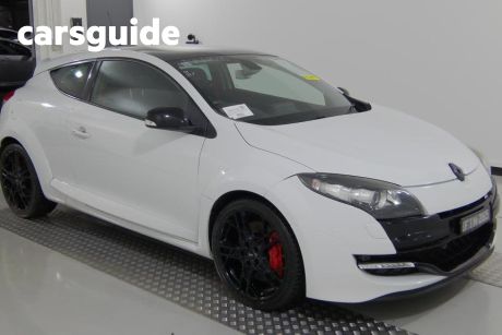 White 2013 Renault Megane Coupe RS 265 CUP