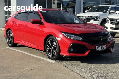 Red 2018 Honda Civic Hatchback VTI-LX