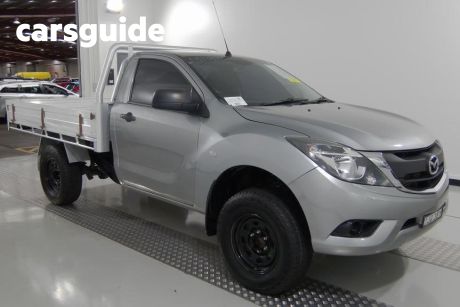 Silver 2016 Mazda BT-50 Cab Chassis XT (4X2)