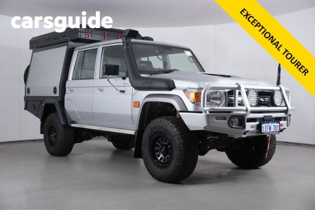 Silver 2022 Toyota Landcruiser 70 Series Double Cab Chassis LC79 GXL
