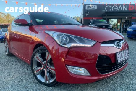Red 2014 Hyundai Veloster Coupe