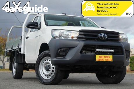 White 2021 Toyota Hilux Cab Chassis Workmate (4X4)