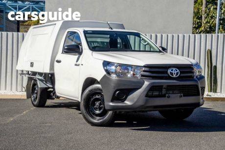 White 2017 Toyota Hilux Cab Chassis Workmate