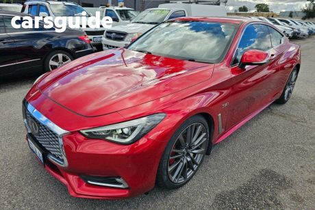 Red 2017 Infiniti Q60 Coupe RED Sport
