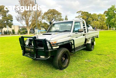 Silver 2013 Toyota Landcruiser Cab Chassis Workmate (4X4)