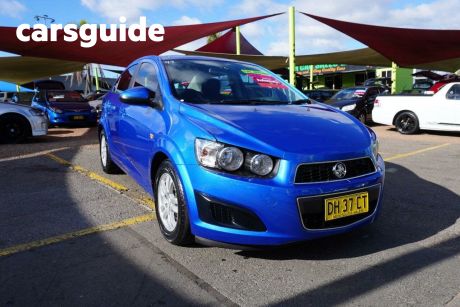 Blue 2012 Holden Barina Sedan CD