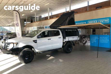 White 2013 Ford Ranger Ute Tray PX XL Cab Chassis Double Cab 4dr Spts Auto 6sp, 4x4 1244kg 3