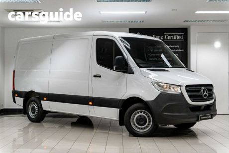 White 2022 Mercedes-Benz Sprinter Commercial 419CDI Low Roof MWB 7G-Tronic + RWD