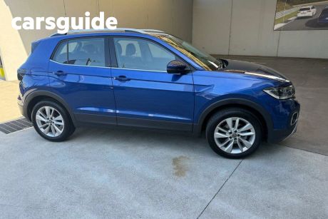 Blue 2022 Volkswagen T-Cross Wagon 85Tfsi Style (restricted Feat)