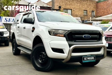 White 2017 Ford Ranger Ute Tray PX MkII XL Utility Double Cab 4dr Spts Auto 6sp 4x4 3.2DT Ju