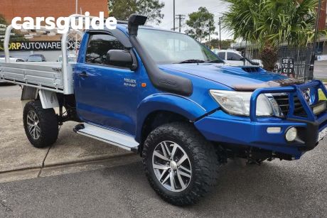 Blue 2013 Toyota Hilux Cab Chassis SR (4X4)