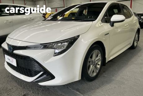 White 2022 Toyota Corolla Hatchback Ascent Sport Hybrid