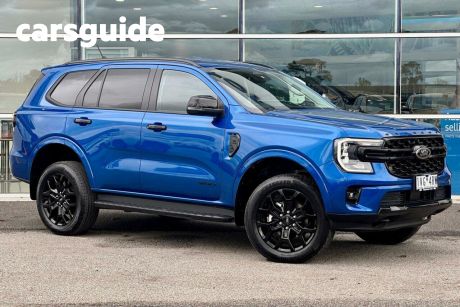 Blue 2022 Ford Everest SUV Sport