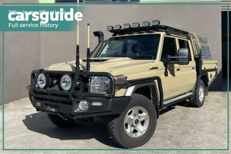 Brown 2021 Toyota Landcruiser 70 Series Double Cab Chassis GXL