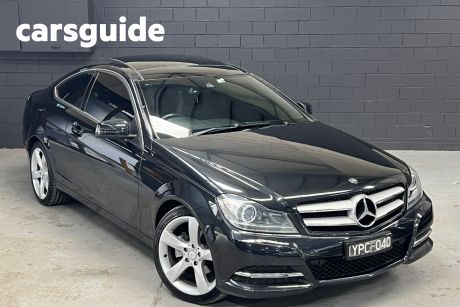 Grey 2011 Mercedes-Benz C180 Coupe BE