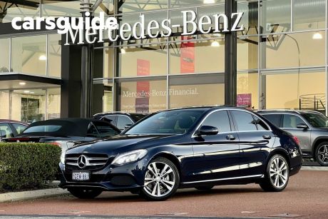 Blue 2016 Mercedes-Benz C200 Sedan