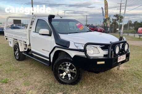 White 2014 Holden Colorado Cab Chassis LX (4X4)