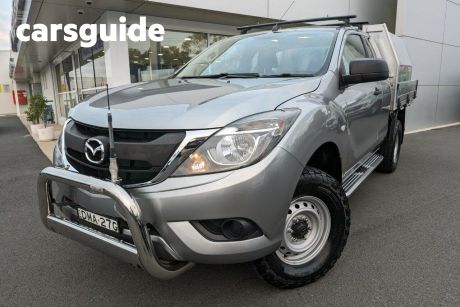 Silver 2017 Mazda BT-50 Cab Chassis XT (4X4)