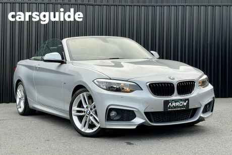 Silver 2015 BMW 220I Convertible Luxury Line