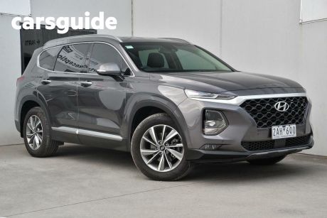 Grey 2018 Hyundai Santa FE Wagon Elite Crdi Satin (awd)