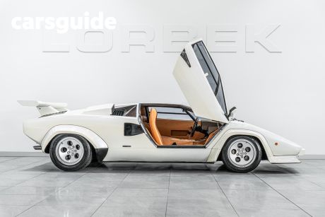 White 1981 Lamborghini Countach Coupe