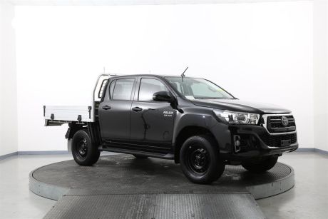 Black 2020 Toyota Hilux Double Cab Chassis SR (4X4)