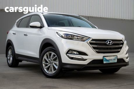 White 2015 Hyundai Tucson Wagon Elite (awd)