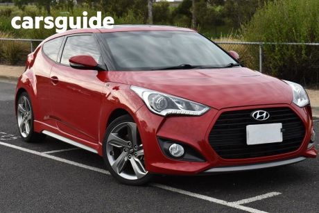 Red 2013 Hyundai Veloster Hatch SR Coupe Turbo