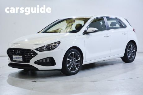 White 2021 Hyundai I30 Hatchback Elite