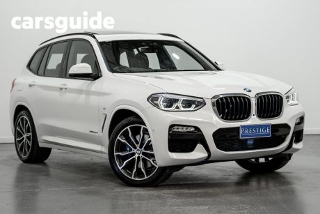 White 2018 BMW X3 Wagon Xdrive 30D M-Sport