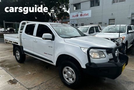 White 2013 Holden Colorado Crew Cab Chassis LX (4X4)