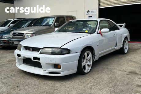 White 1997 Nissan Skyline Coupe GT-R