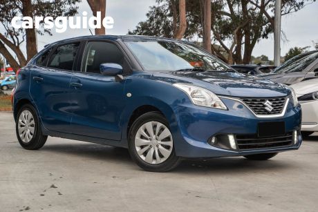 Blue 2017 Suzuki Baleno Hatchback GL