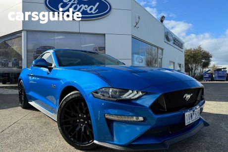 Blue 2019 Ford Mustang Coupe Fastback GT 5.0 V8