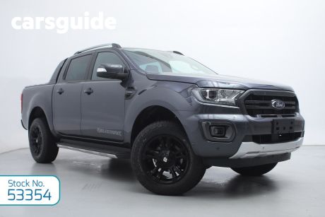 Grey 2020 Ford Ranger Double Cab Pick Up Wildtrak 2.0 (4X4)