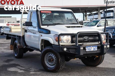 White 2020 Toyota Landcruiser 70 Series Cab Chassis Workmate
