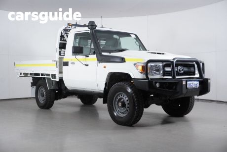 White 2021 Toyota Landcruiser 70 Series Cab Chassis Workmate