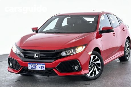 Red 2019 Honda Civic Hatchback VTI-S