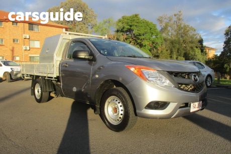 Silver 2013 Mazda BT-50 Cab Chassis XT (4X2)