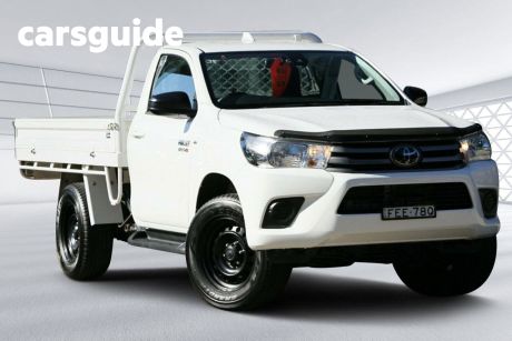 White 2023 Toyota Hilux Cab Chassis SR (4X4)